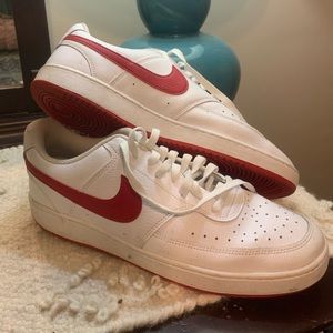 Nike Court Vision Low white University Red